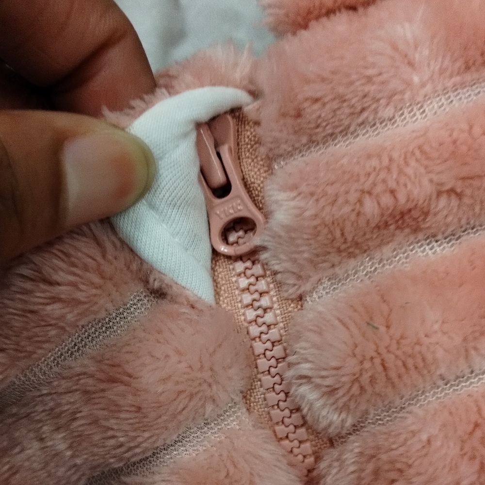 Koala Baby 1-Piece Plush Hooded Pram Suit Fleece Jumper, Pink 12-18 M - Picture 5 of 11
